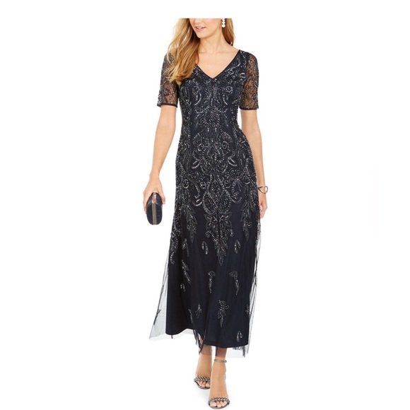 Petite Embellished Dress.                            A - Picture 1 of 10